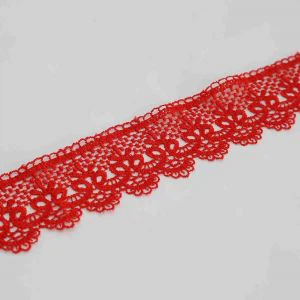 Κέντημα με πολυεστερική δαντέλα για διακόσμηση